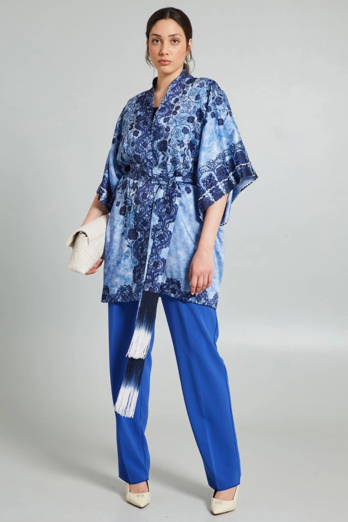 Twill tunic - BLUE LIGHT BLUE