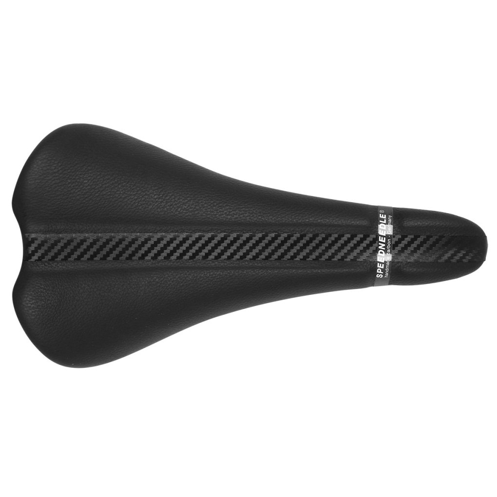 Tune Speedneedle 20Twenty Leather Carbon Saddle - black