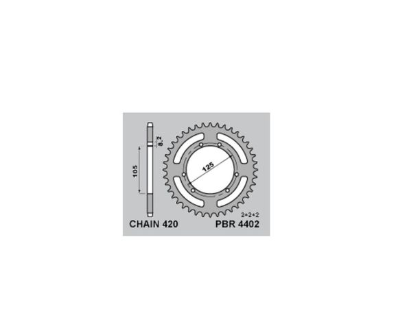 Couronne PBR acier standard 4402 - 420Ref : PBR01394A / 1108809008