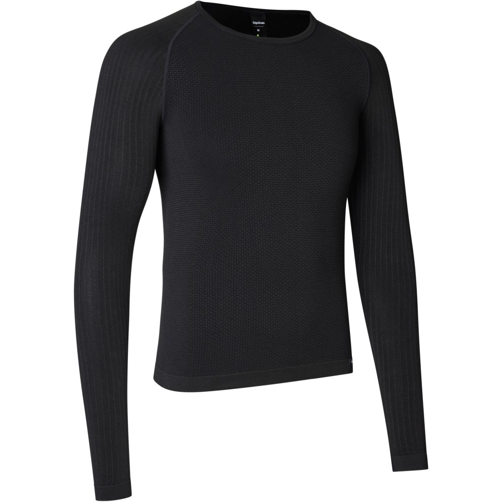 GripGrab PACR Spring-Autumn Seamless Long Sleeve Base Layer Men - Black