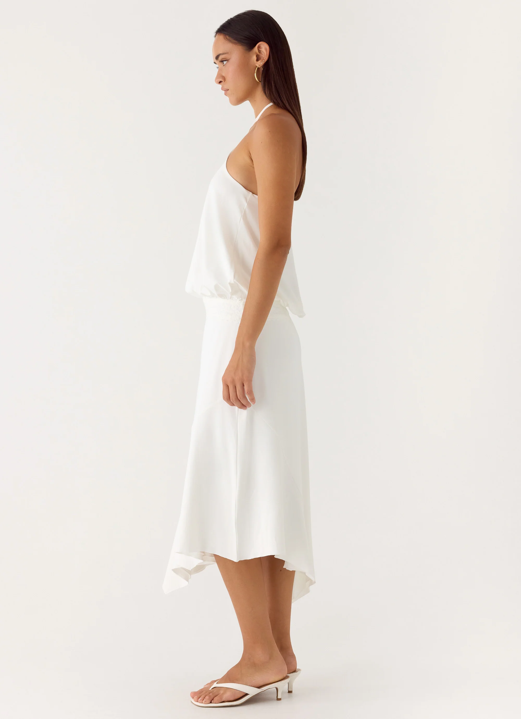 To The Girls Midi Dress - White