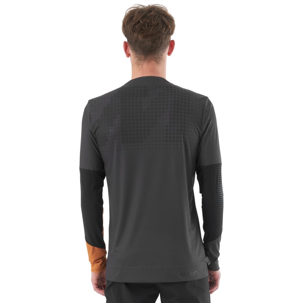 Mavic Deemax Enduro Pro Longsleeve Jersey Men - iron gate/mineral yellow
