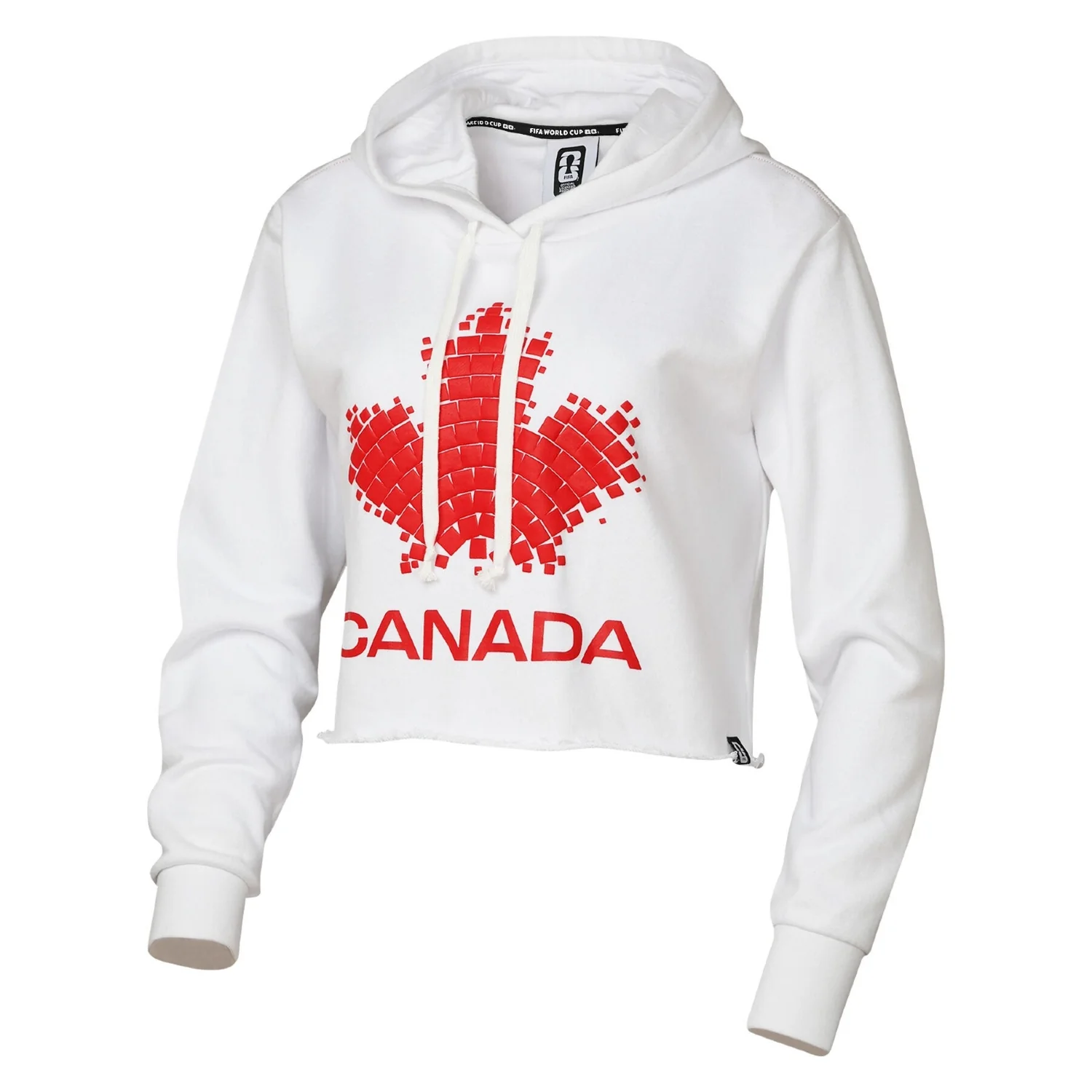 2026 Soccer Fan Collection Canada Crop Hoodie - Women's