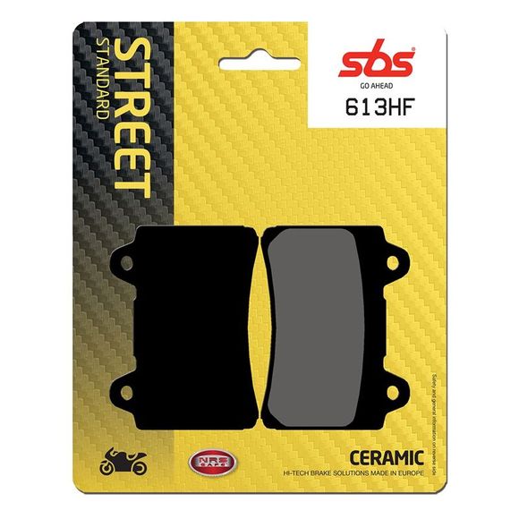 SBS 613HF Organic Front Brake PadsRef: 613HF / 613000