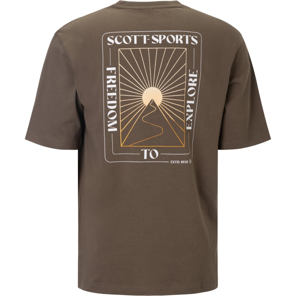 SCOTT Graphic Short Sleeve Tee Men - wood grey