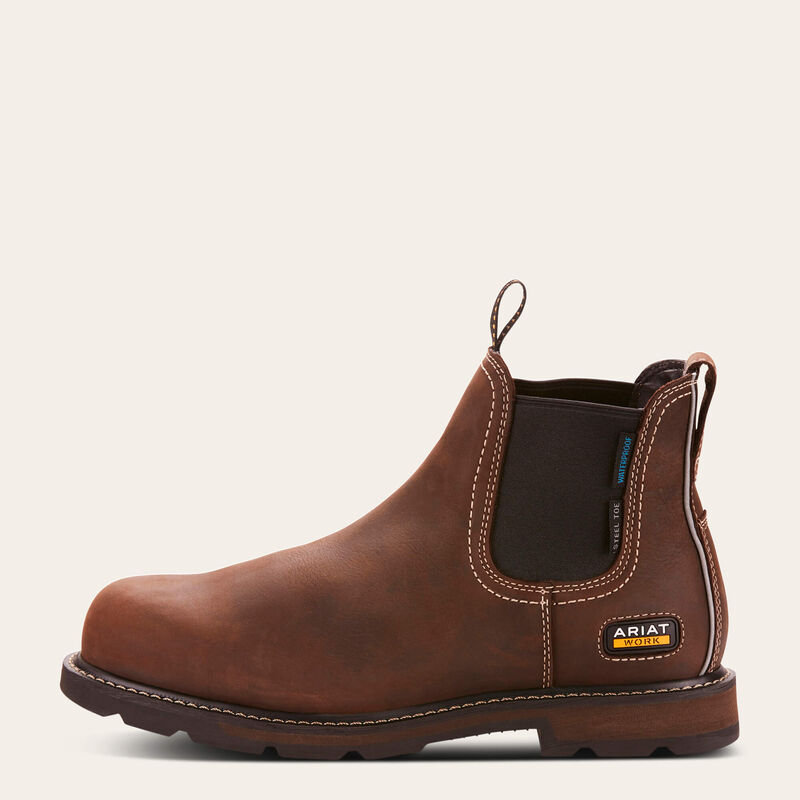 Groundbreaker Chelsea Waterproof Steel Toe Work Boot