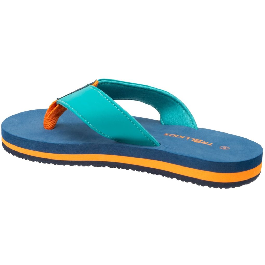 Trollkids Haukland Beach Sandal Kids - Madeira Blue/Lagoon Green/Sahara Sunset