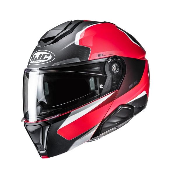 HJC i91 Modular Helmet - FELIO - Black / RedRef : HJ1410