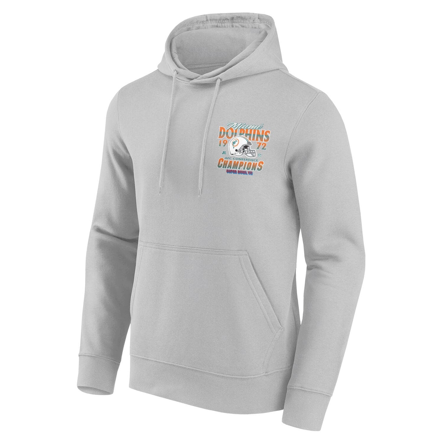 Miami Dolphins 1972 AFC Champions NFL Hoodie Gray