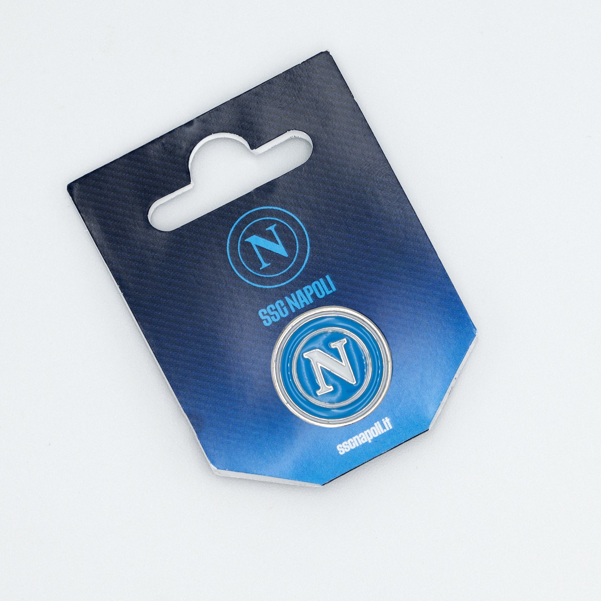 SSC Napoli Sky Blue Pin with White Logo