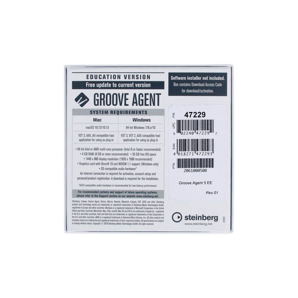 Steinberg Groove Agent 5 EDU – Thomann Ireland