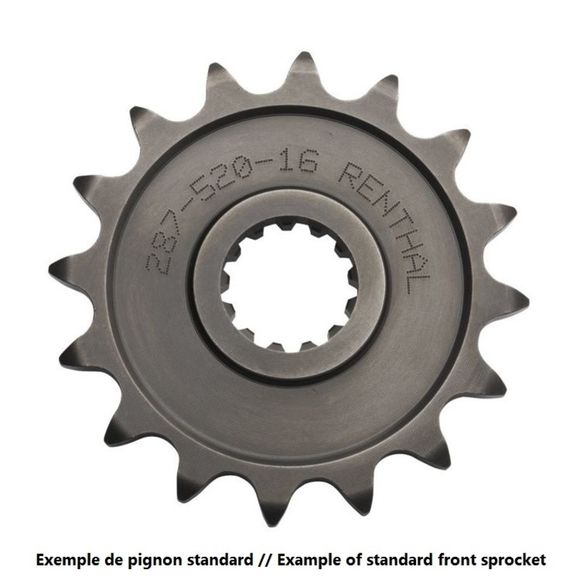 Standard steel Renthal outlet 515U - 520TRIUMPH 250 TF 250 -X - 2024 - 2026Ref: Rt00340A / 1126485001