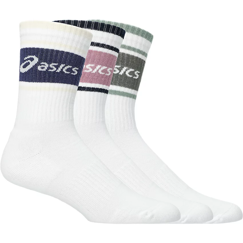 3 PACK ASICS LOGO CREW SOCK
