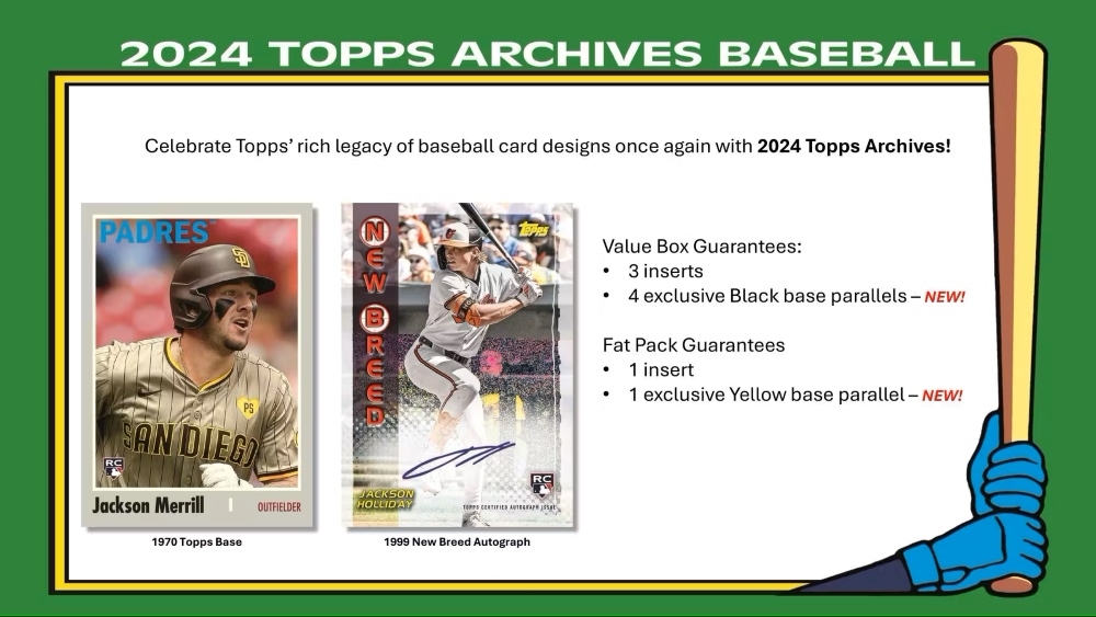 2024 Topps Archives Baseball MLB Blaster Box