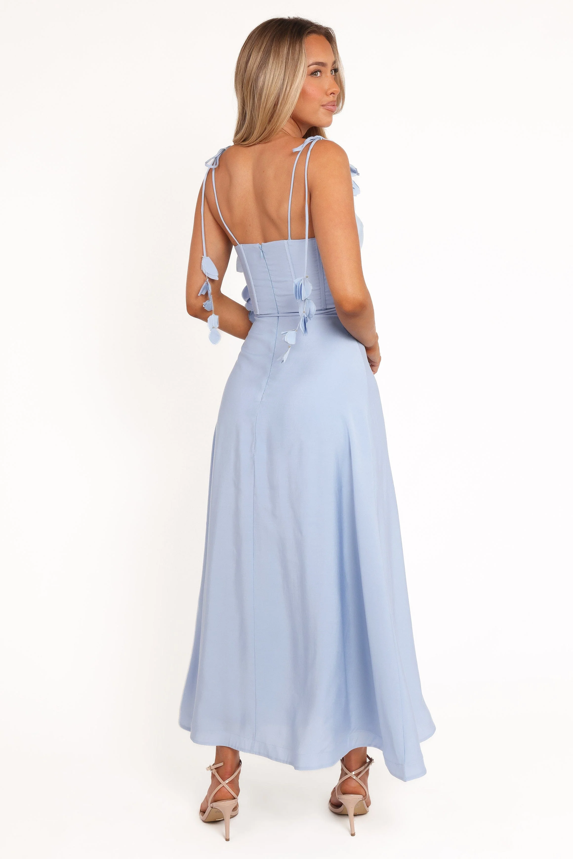 Della Midi Dress - Pale Blue