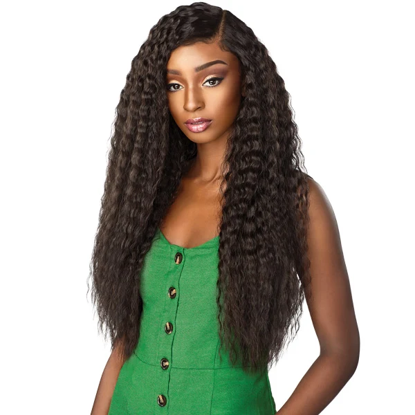 Sensationnel Human Hair Blend Boutique Bundles Weave - FRENCH WAVE 18-26