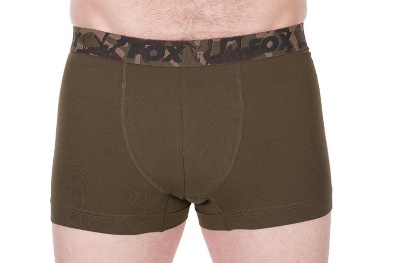 Fox Boxer Shorts - Khaki/Black