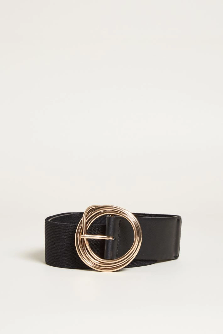 Leather belt - BLACK