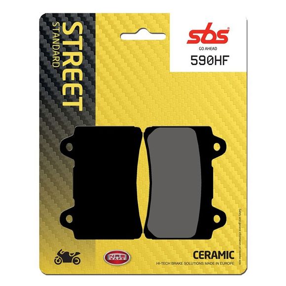 SBS 590HF Organic Front Brake PadsRef: 590HF / 590000