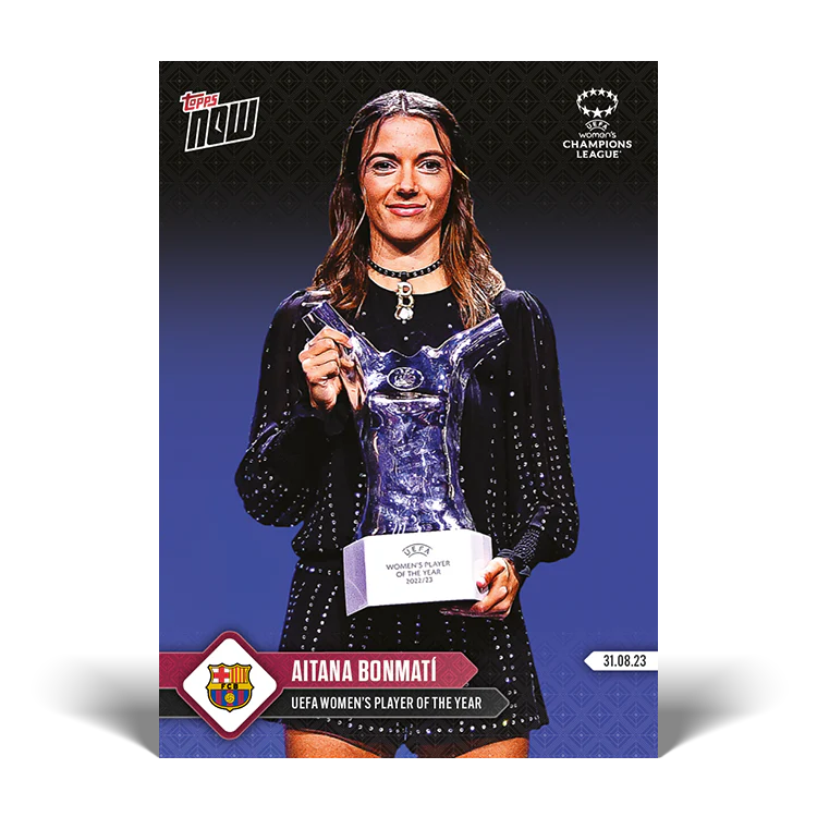 Topps UK - Aitana Bonmatí - UEFA Women's Player of the Year - UWCL TOPPS NOW® Card #1