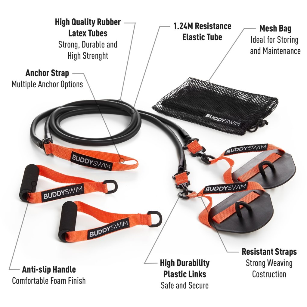 Buddyswim Super Stroke Dryland Cords 2.0 - medium - orange