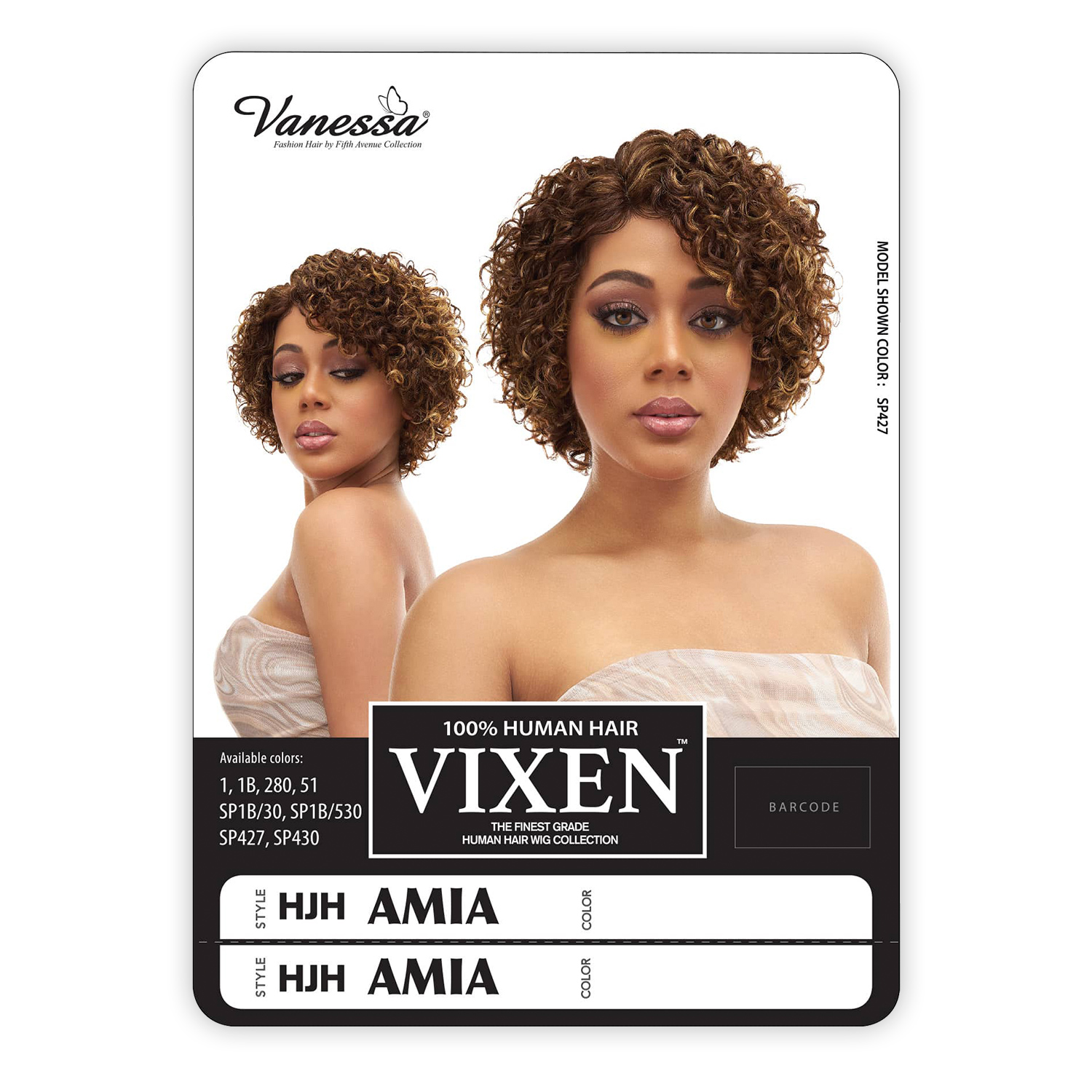 Vanessa Human Hair Wig Vixen HJH Amia
