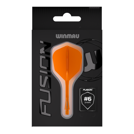 Winmau Fusion Flight Shaft System No6 Neon Orange