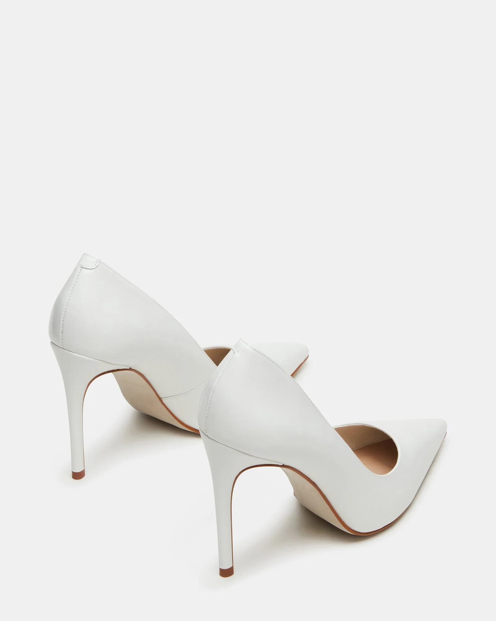 Noir White Leather
