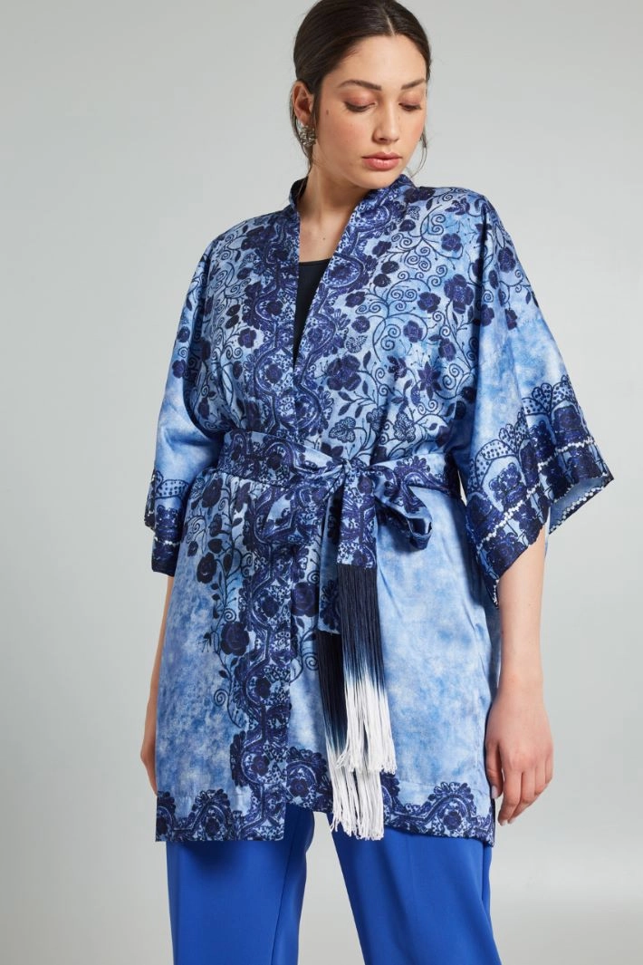 Twill tunic - BLUE LIGHT BLUE