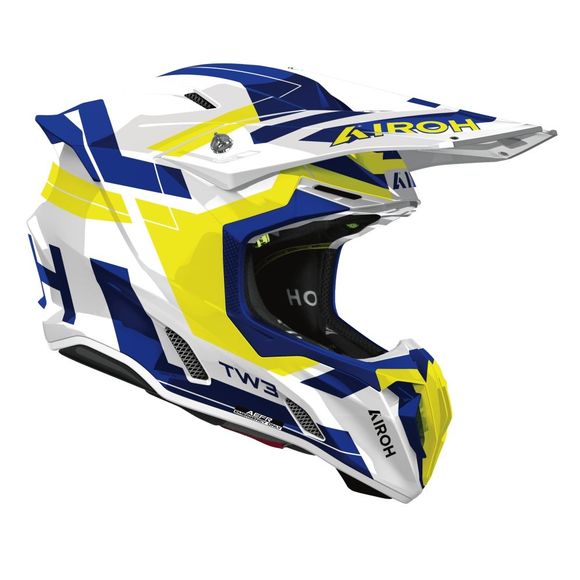 Casque cross Airoh TWIST 3 - DYNASTY 2026 - Bleu / JauneRef : AR1535