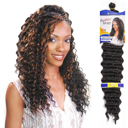 FreeTress Synthetic Hair Crochet Braids Deep Twist 22