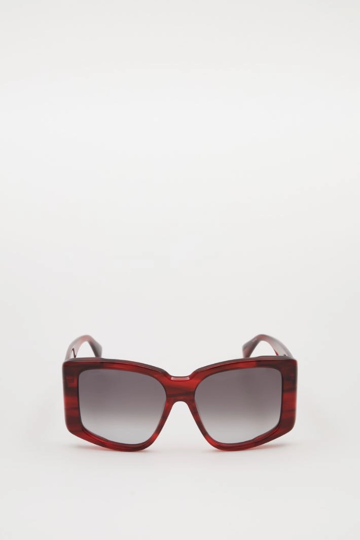 Oversized square sunglasses - BORDEAUX