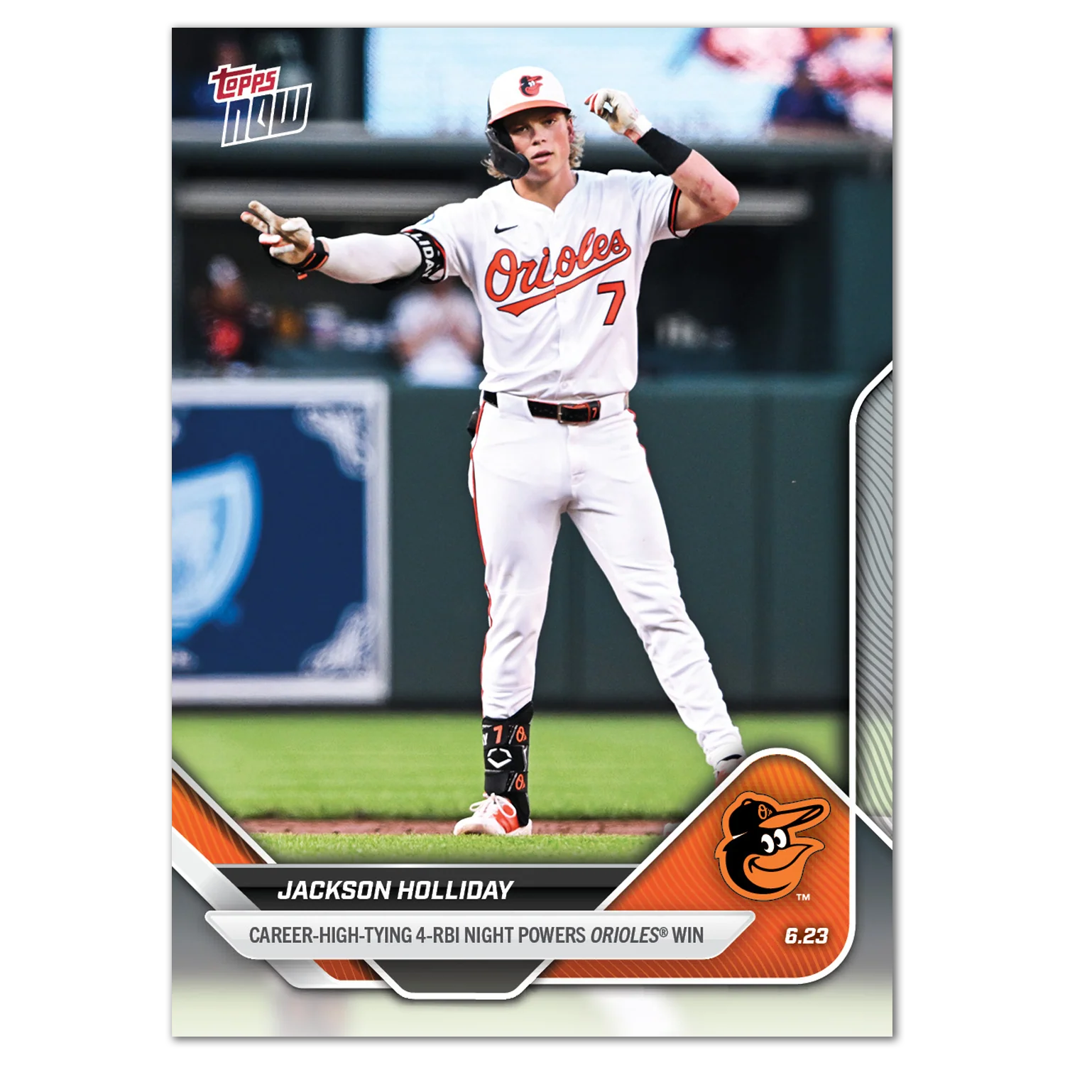 Jackson Holliday - 2025 MLB Topps NOW® - Card 343