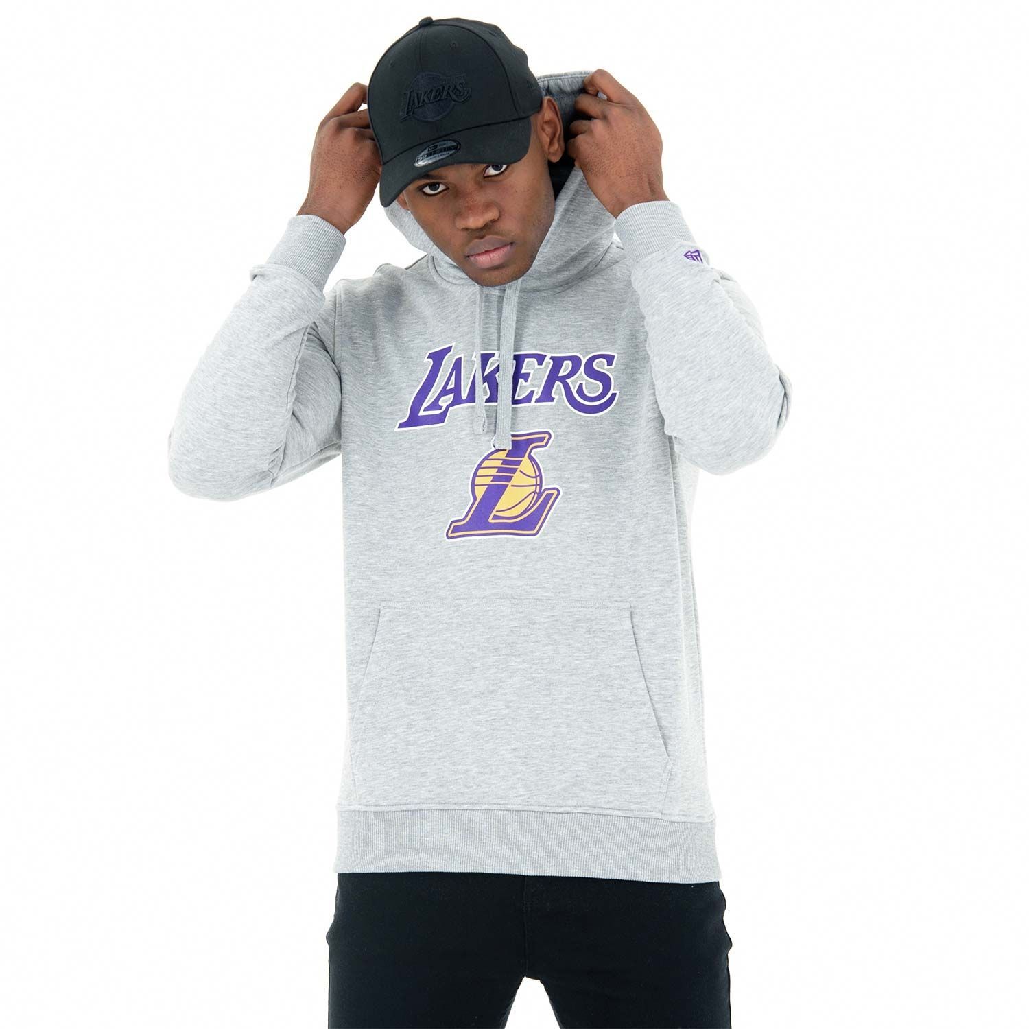Los Angeles Lakers Team Logo New Era Hoodie NBA Sweatshirt