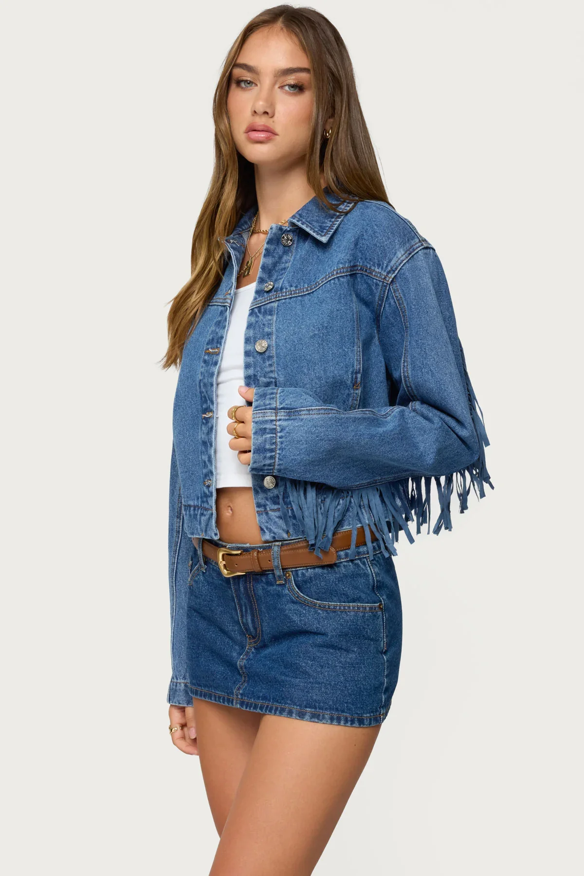 Maurice Fringed Denim Jacket