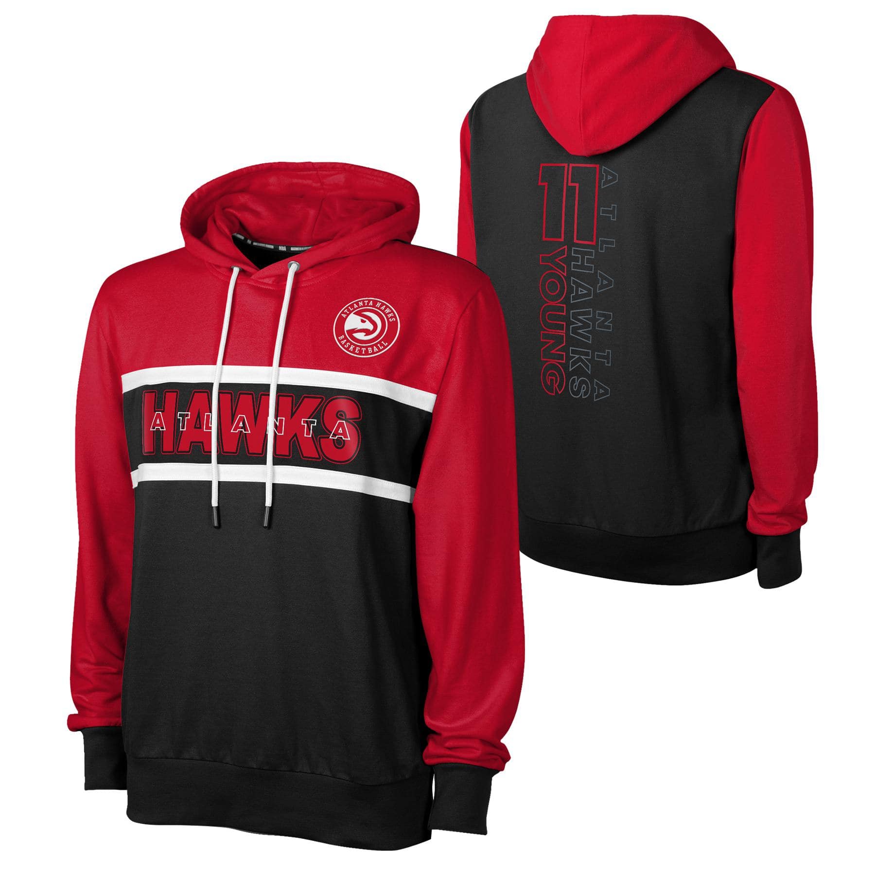 Trae Young #11 Atlanta Hawks Outerstuff NBA Hoodie Black/Red