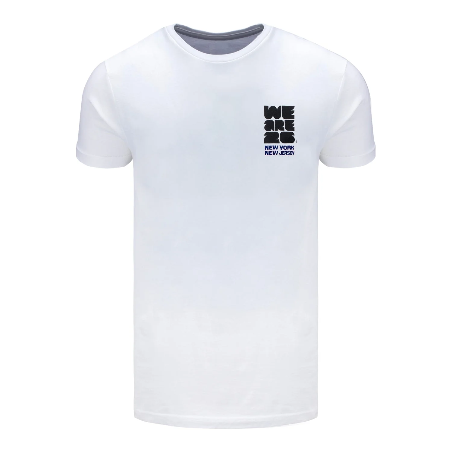 2026 Soccer Fan Collection New York New Jersey White T-Shirt - Unisex