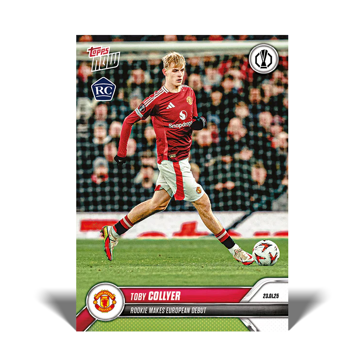 Toby Collyer - Rookie makes European debut - 24/25 UEL Topps NOW® Card 11