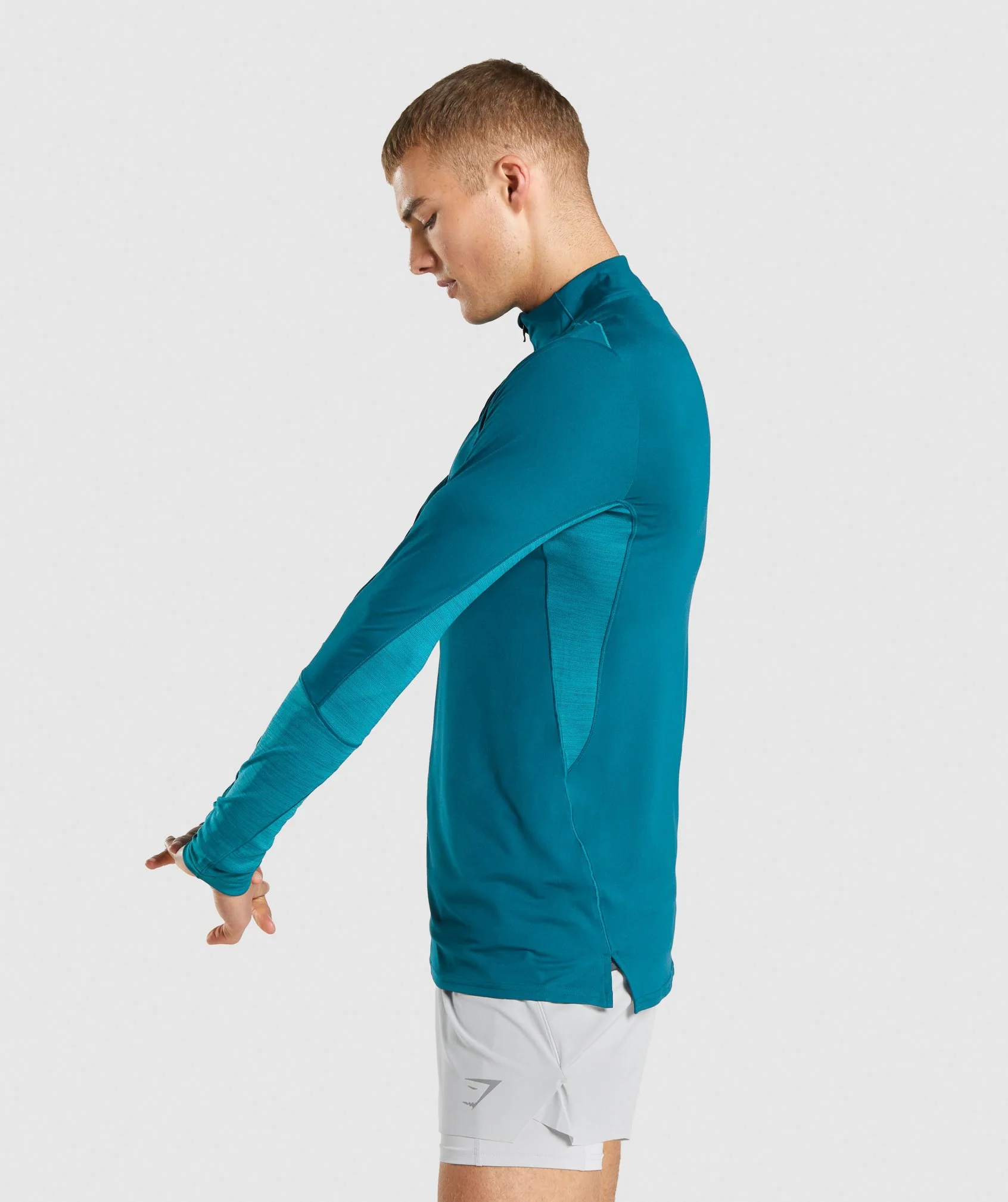 Speed 1/4 Zip Pullover Teal