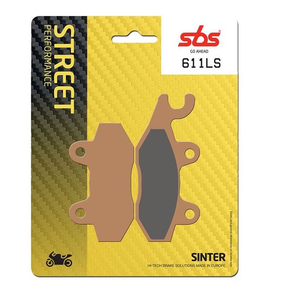 SBS 611LS Sinter Sintered Metal rear brake padsRef: 611LS / 611040