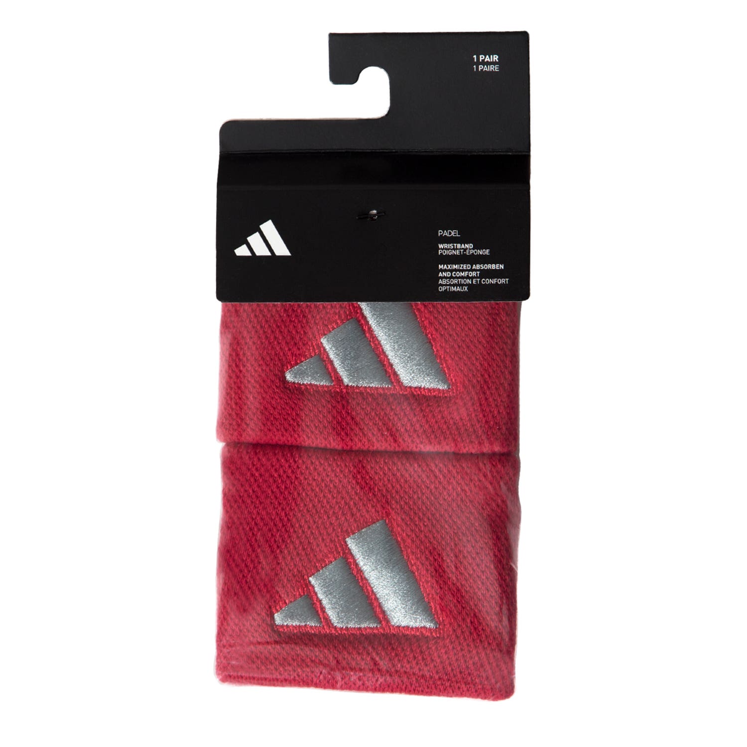 PAIR OF ADIDAS S WRISTBANDS RED