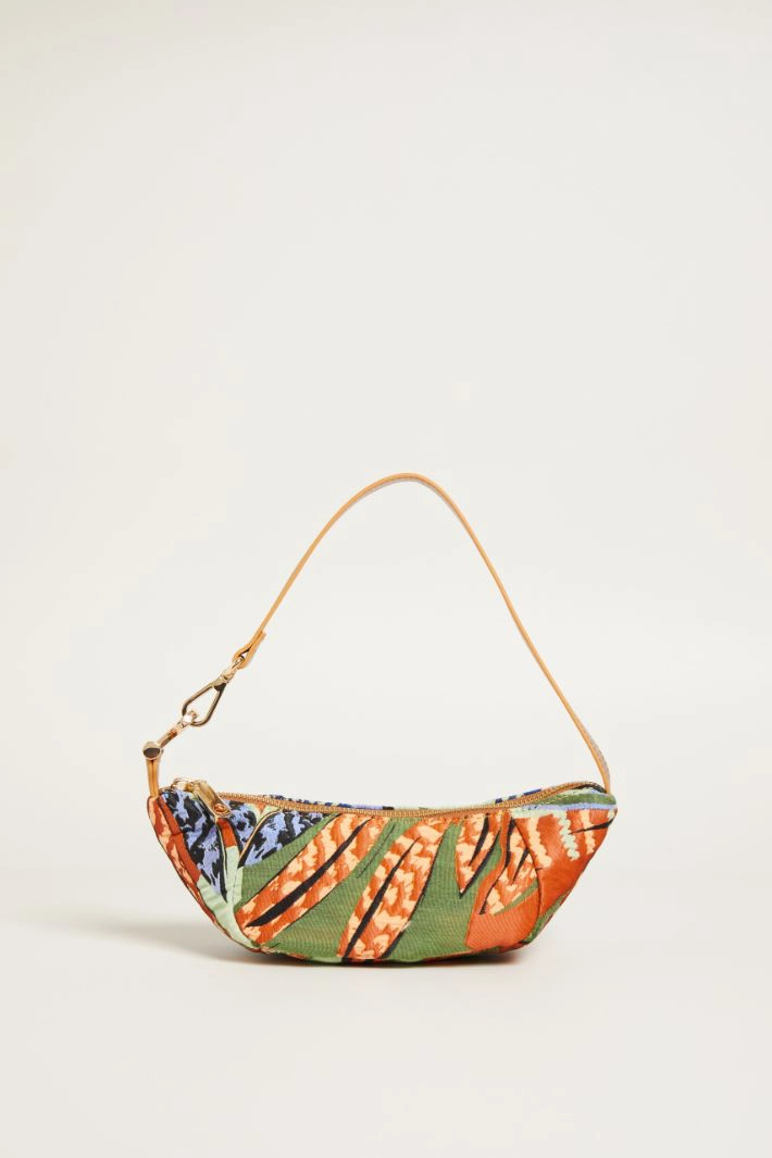 Jacquard mini bag - ORANGE BLUE GREEN