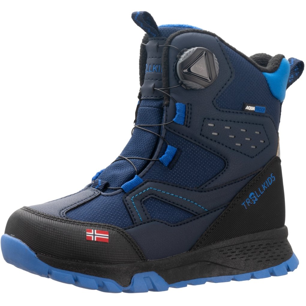 Trollkids Kirkenes Winter Boots Kids - Navy/Medium Blue