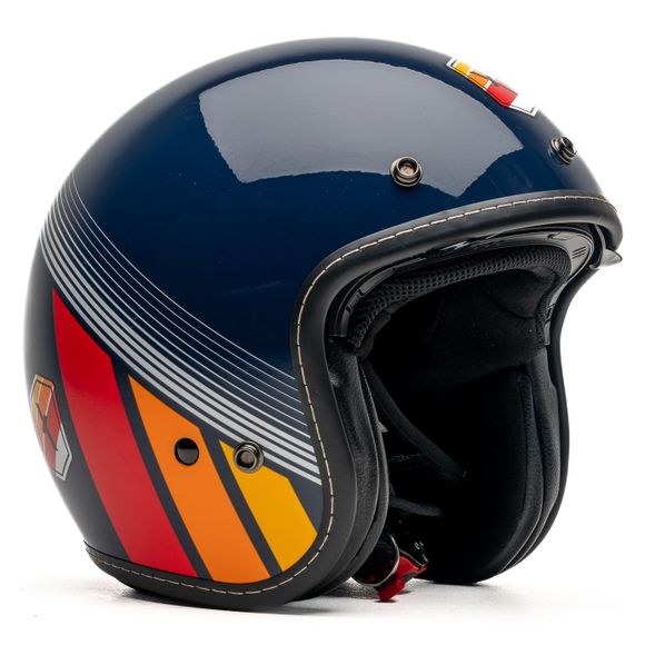 Casque jet Dexter ELEMENT ENJOY YOUR RIDE - BleuRef : DX0714