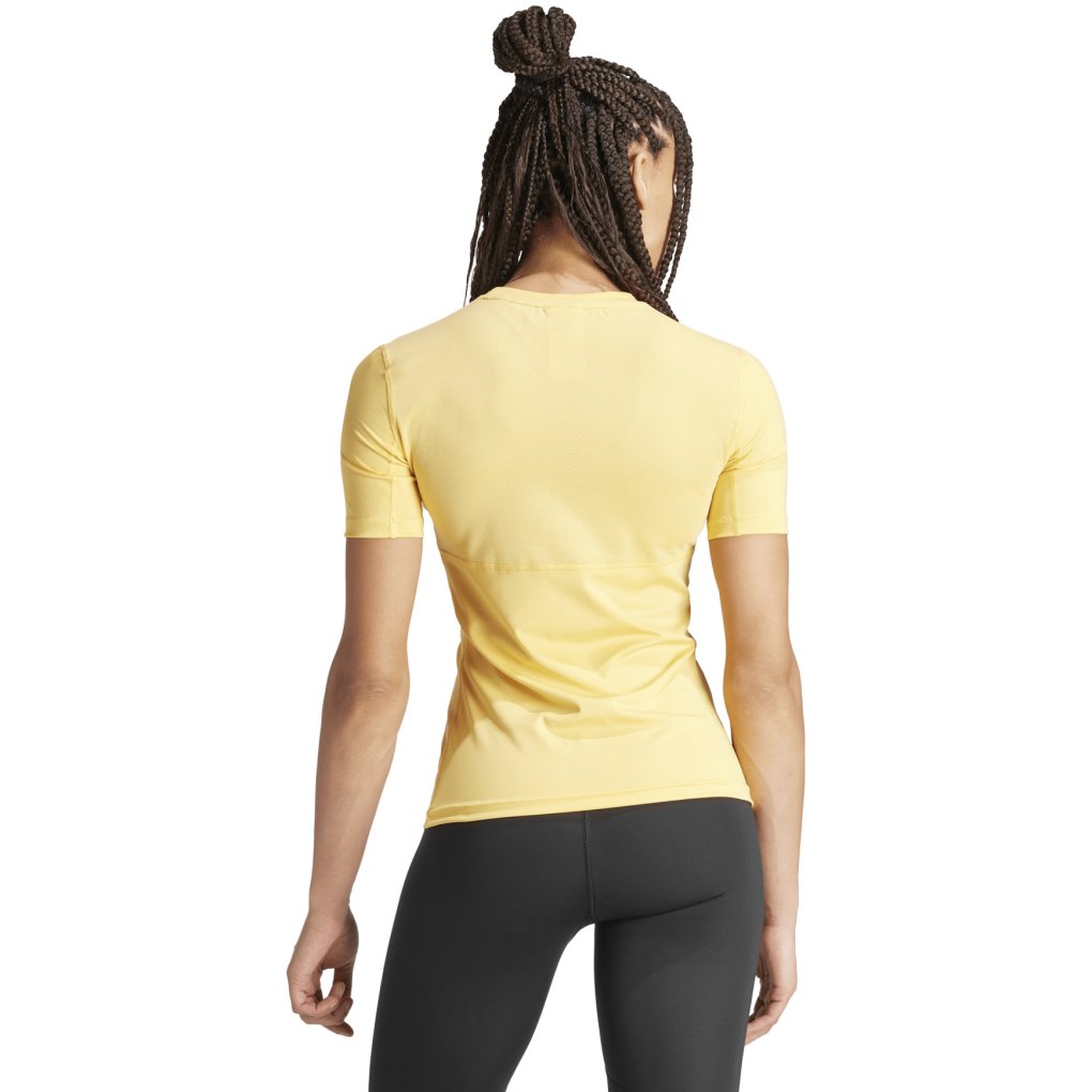 adidas Techfit Training T-Shirt Women - semi spark/white IT6727