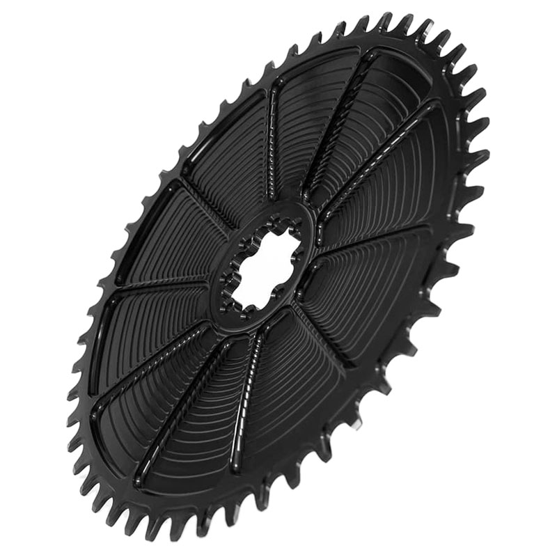 Garbaruk AERO Road Chainring - Direct Mount / Oval / Narrow-Wide - for SRAM AXS - black