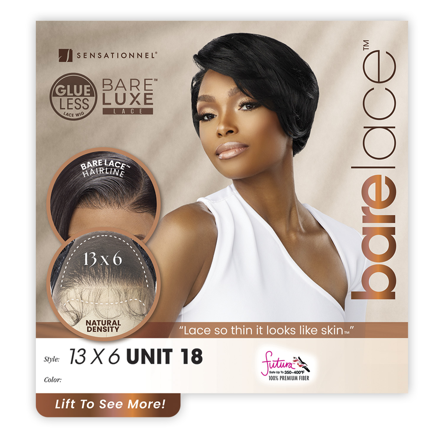 Sensationnel Lace Front Wig BareLace Glueless 13X6 Unit 18