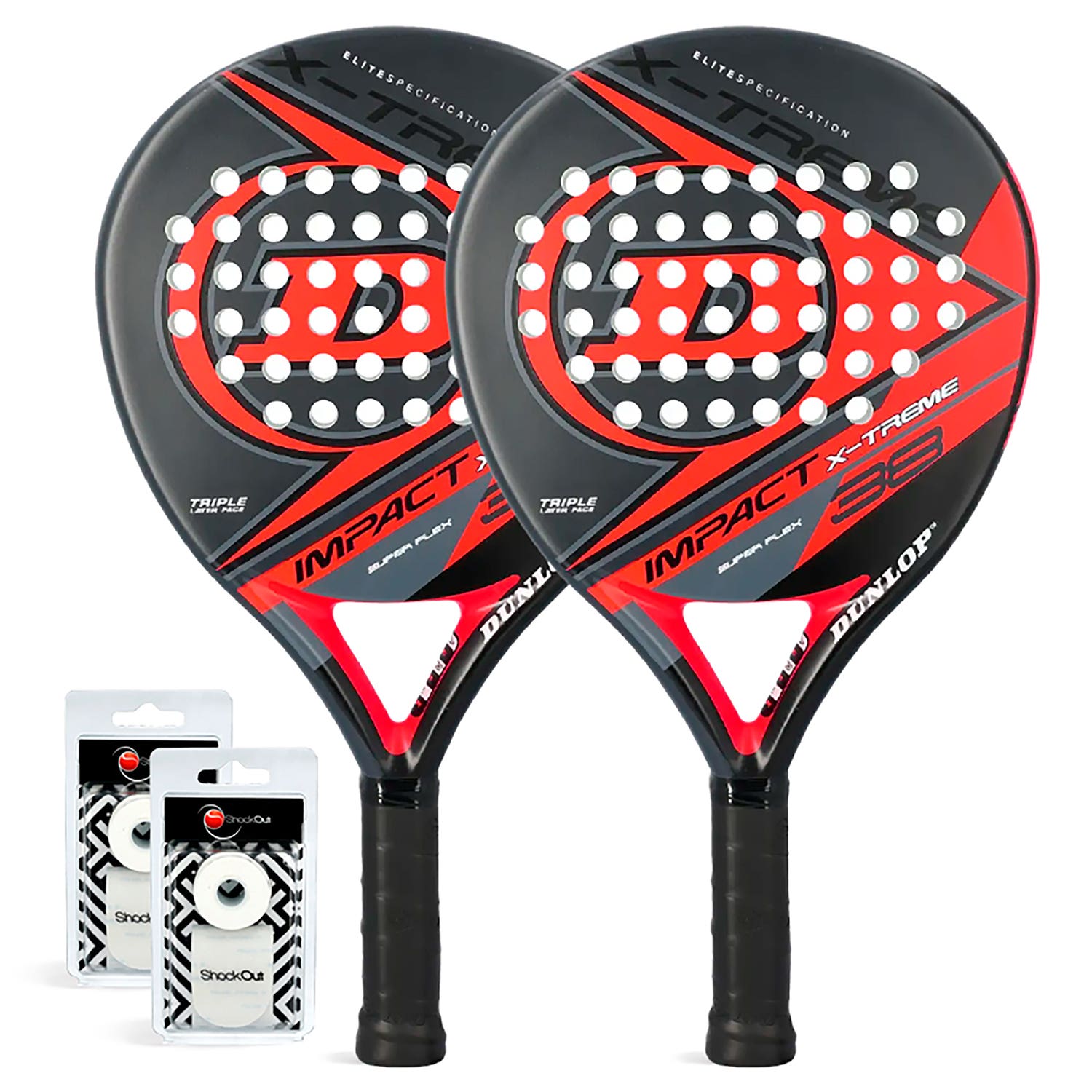 DUO PACK Dunlop Impact XTREME RED