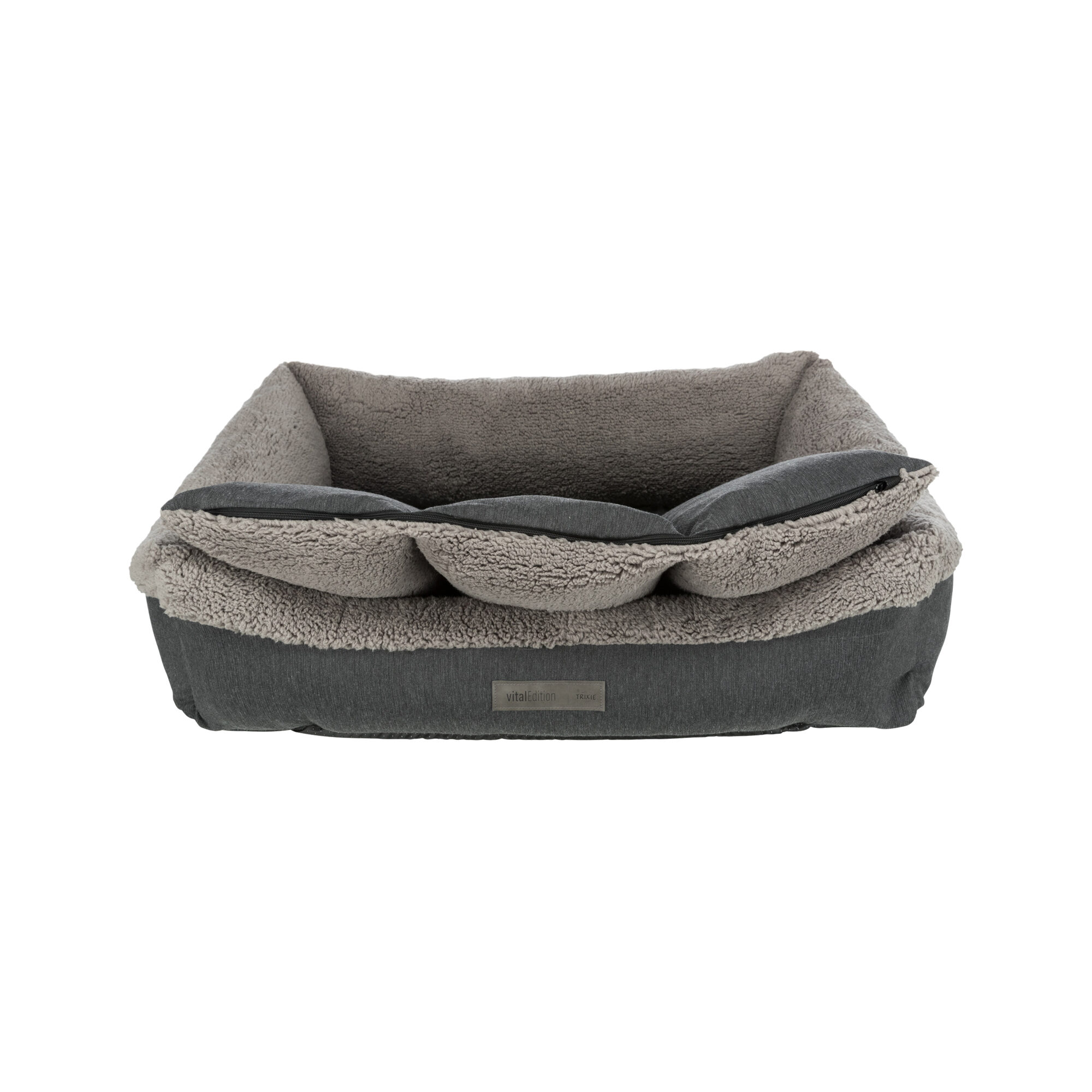 Trixie Vital Dog Bed Bendson - Dark Grey/Light Grey - 90 x 60 cm