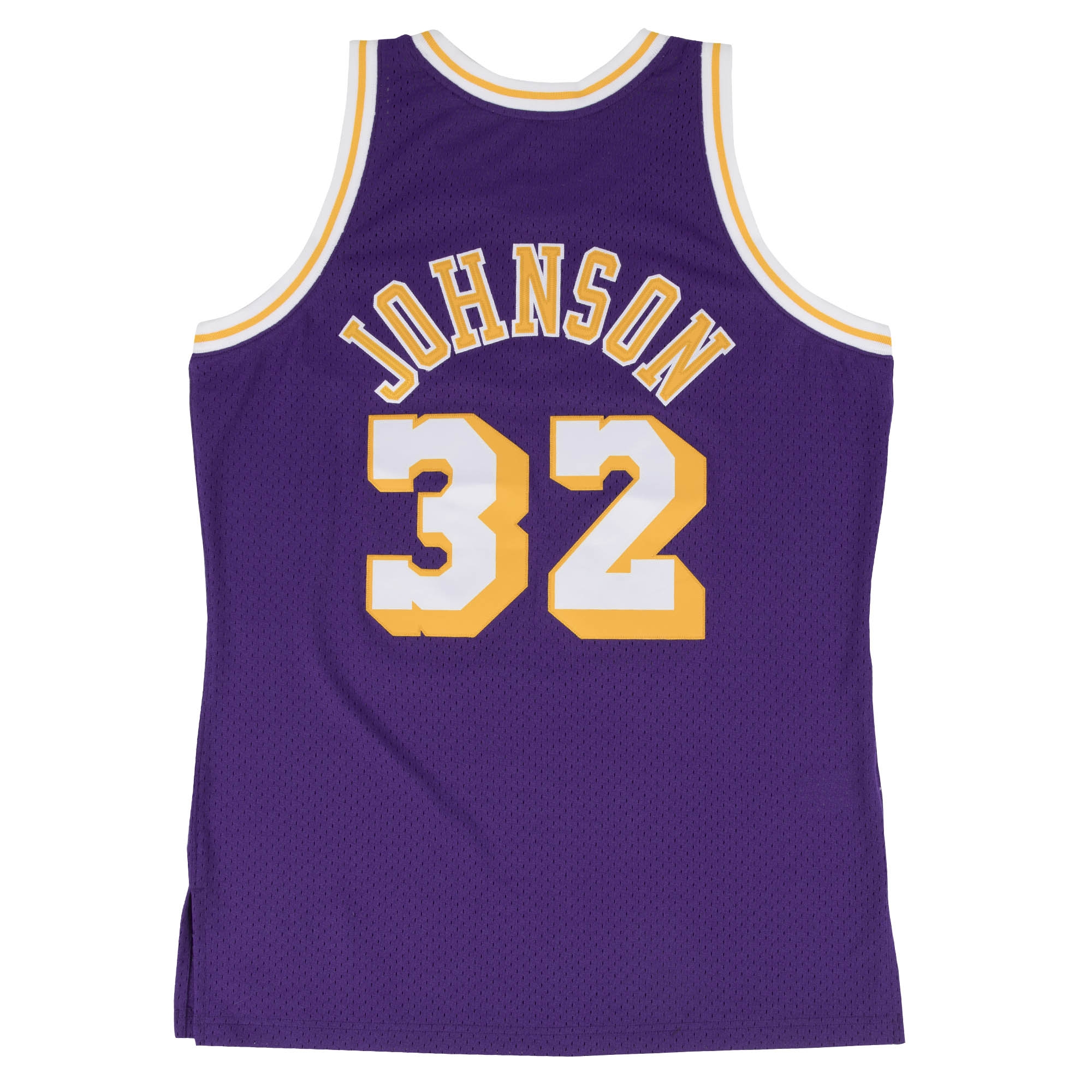 Magic Johnson #32 Los Angeles Lakers 1984-85 Mitchell & Ness Swingman NBA Jersey Purple